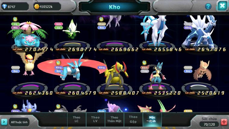 Mã : #TTS7054 - S1636 - V12 - 1297S - White CHD Ho-oh Dnm Black Bc Yvetal Bc Thần gió Bc Qvld Nhiều Pet HT
