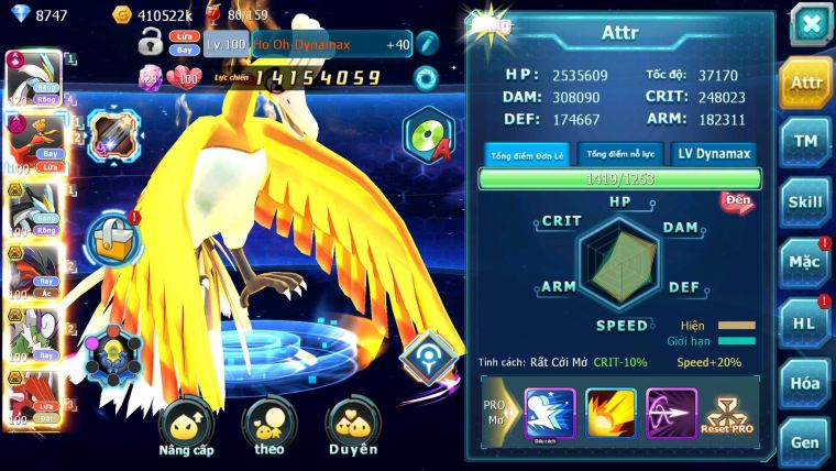 Mã : #TTS7054 - S1636 - V12 - 1297S - White CHD Ho-oh Dnm Black Bc Yvetal Bc Thần gió Bc Qvld Nhiều Pet HT