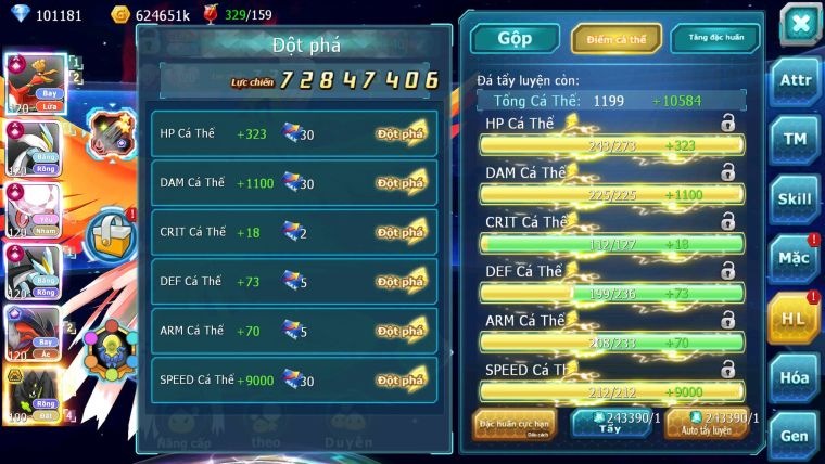 Mã : #TTS7056 - S650 - BXH: 3 - Top3/C11 - V15 - 101K KC - 5K8 SÁCH - Dàn Pet CHAM Khủng META