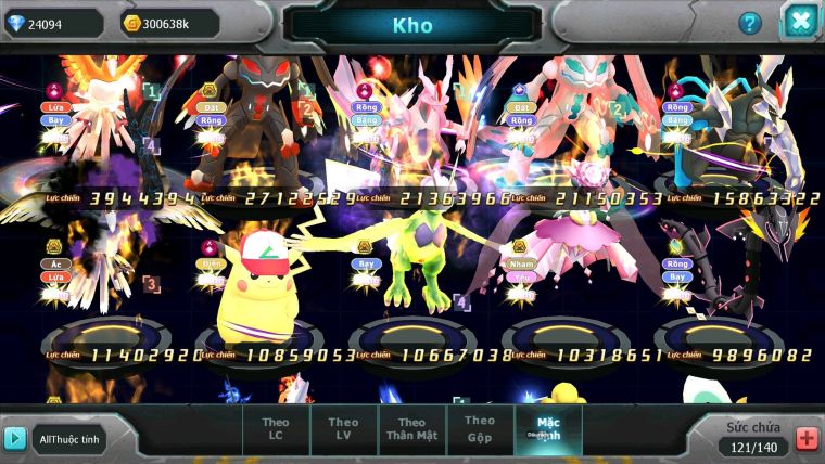 Mã : #TTS7059 - S876 - BXH : 16 - V15 - 26K KC - Ho-oh White CHD ZFlare Bá Chủ Z100 CH Black Dnm Drak ho-oh bá chủ nhiều pet ht