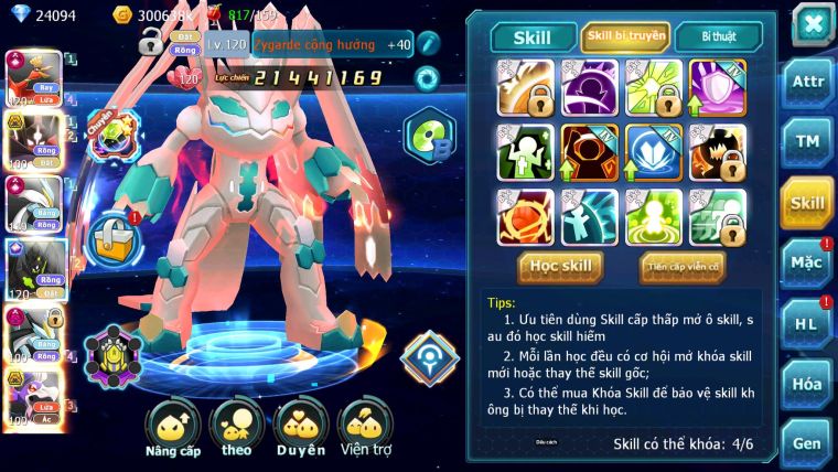 Mã : #TTS7059 - S876 - BXH : 16 - V15 - 26K KC - Ho-oh White CHD ZFlare Bá Chủ Z100 CH Black Dnm Drak ho-oh bá chủ nhiều pet ht
