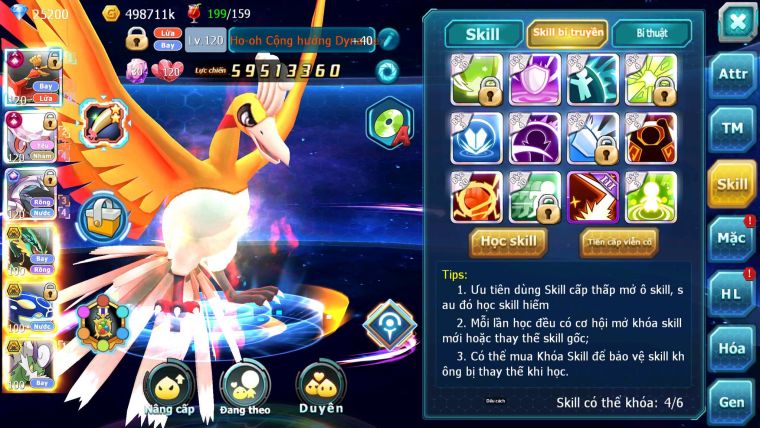 Mã : #TTS7058 - S66 - BXH:7 - 254M CH Yvetal - Ho-oh Diancie CHD Palkia CH Rayquaza 3 Team Meta Nông Dân Lực Chiến Khủng