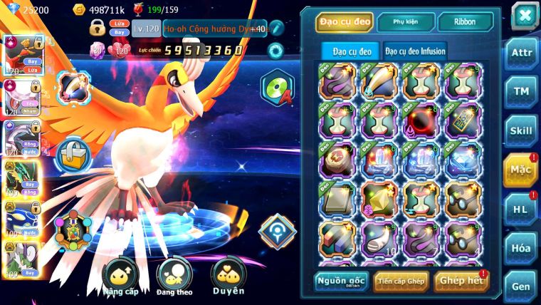 Mã : #TTS7058 - S66 - BXH:7 - 254M CH Yvetal - Ho-oh Diancie CHD Palkia CH Rayquaza 3 Team Meta Nông Dân Lực Chiến Khủng