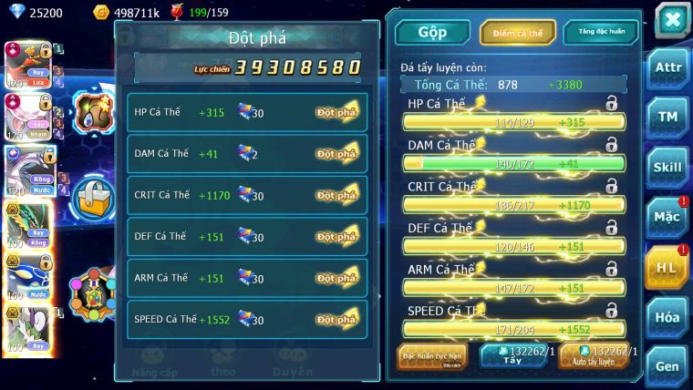 Mã : #TTS7058 - S66 - BXH:7 - 254M CH Yvetal - Ho-oh Diancie CHD Palkia CH Rayquaza 3 Team Meta Nông Dân Lực Chiến Khủng