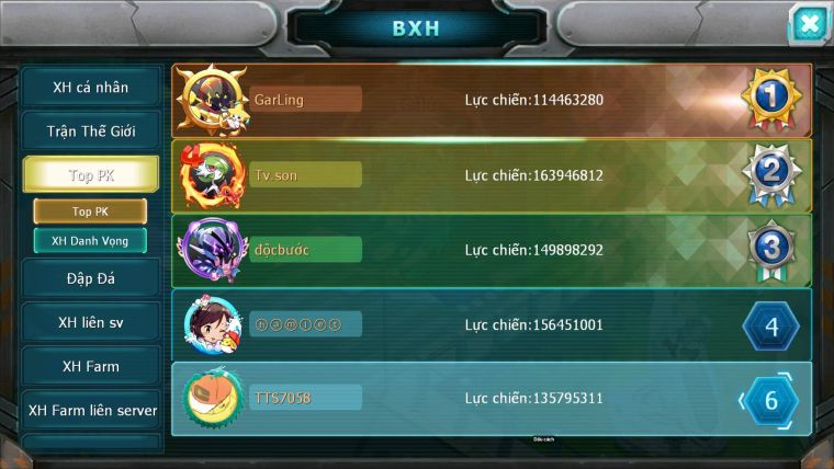 Mã : #TTS7058 - S66 - BXH:7 - 254M CH Yvetal - Ho-oh Diancie CHD Palkia CH Rayquaza 3 Team Meta Nông Dân Lực Chiến Khủng