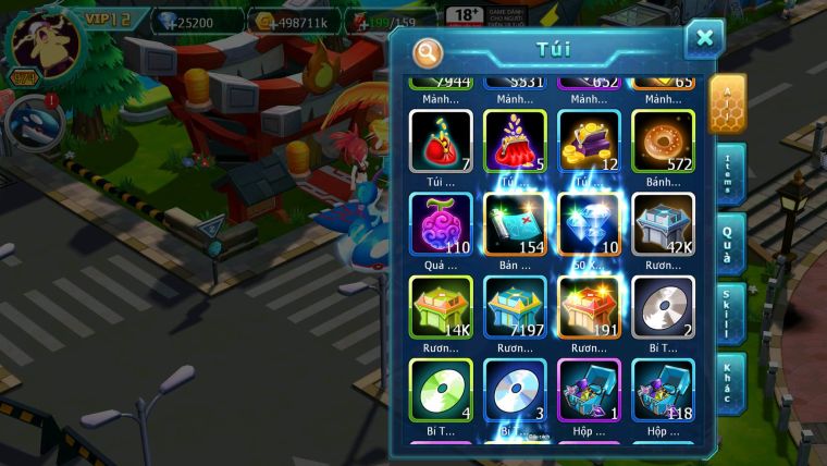 Mã : #TTS7058 - S66 - BXH:7 - 254M CH Yvetal - Ho-oh Diancie CHD Palkia CH Rayquaza 3 Team Meta Nông Dân Lực Chiến Khủng