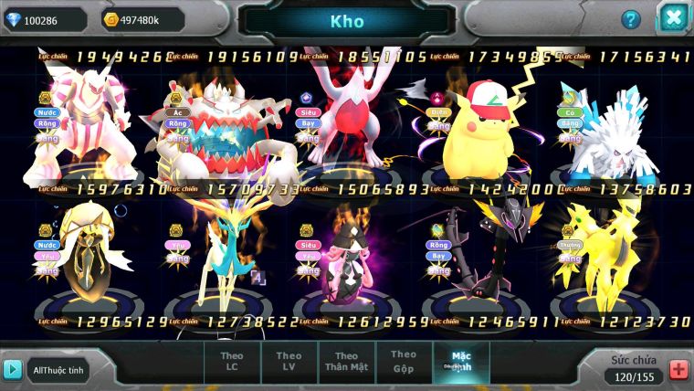 Mã : #TTS7067 - S650 - BXH : 3 - Top3-4/C11 - 3K6 Sách - V15 - Ho-oh WB Diancie Yvetal Lugia Max Trạng Thái MEGANEC