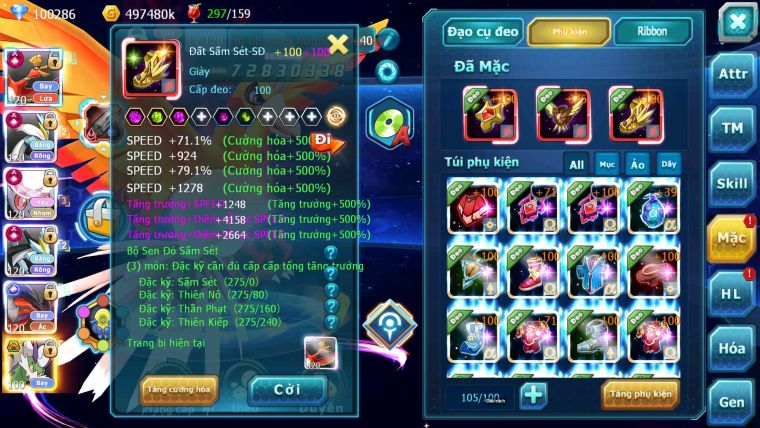 Mã : #TTS7067 - S650 - BXH : 3 - Top3-4/C11 - 3K6 Sách - V15 - Ho-oh WB Diancie Yvetal Lugia Max Trạng Thái MEGANEC