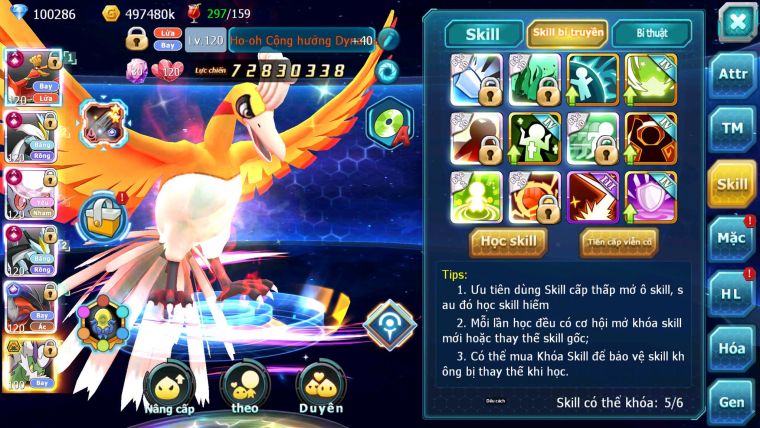 Mã : #TTS7067 - S650 - BXH : 3 - Top3-4/C11 - 3K6 Sách - V15 - Ho-oh WB Diancie Yvetal Lugia Max Trạng Thái MEGANEC