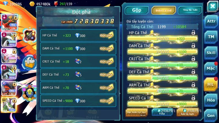 Mã : #TTS7067 - S650 - BXH : 3 - Top3-4/C11 - 3K6 Sách - V15 - Ho-oh WB Diancie Yvetal Lugia Max Trạng Thái MEGANEC