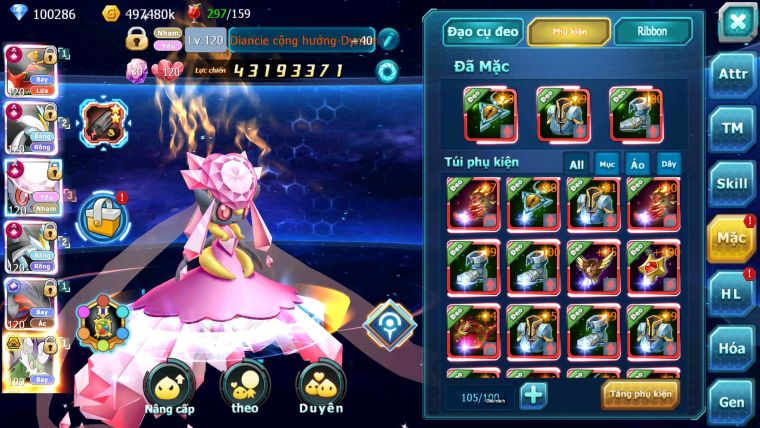 Mã : #TTS7067 - S650 - BXH : 3 - Top3-4/C11 - 3K6 Sách - V15 - Ho-oh WB Diancie Yvetal Lugia Max Trạng Thái MEGANEC