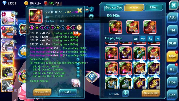 Mã : #TTS7068 - S179 - V18 -  BXH: 3 - Top3-4/C3 - 2K Sách - Diancie & Ho-oh & Palki Max Trạng Thái LC Khủng Z100 + Kyurem Viện Trợ Build Khỏe