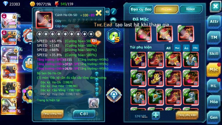 Mã : #TTS7068 - S179 - V18 -  BXH: 3 - Top3-4/C3 - 2K Sách - Diancie & Ho-oh & Palki Max Trạng Thái LC Khủng Z100 + Kyurem Viện Trợ Build Khỏe