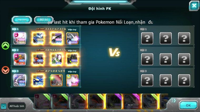 Mã : #TTS7068 - S179 - V18 -  BXH: 3 - Top3-4/C3 - 2K Sách - Diancie & Ho-oh & Palki Max Trạng Thái LC Khủng Z100 + Kyurem Viện Trợ Build Khỏe
