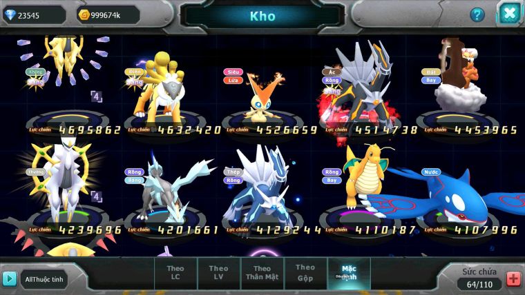 Mã : #TTS7069 - S1639 - V14 : BXH : 22 - 23K KC - Ho-oh CHD Full SS - Miraidon Bá Chủ Yvetal Bc Diancie Nhiều Pet Bá Chủ