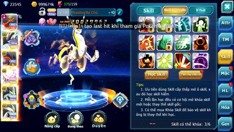 Mã : #TTS7069 - S1639 - V14 : BXH : 22 - 23K KC - Ho-oh CHD Full SS - Miraidon Bá Chủ Yvetal Bc Diancie Nhiều Pet Bá Chủ