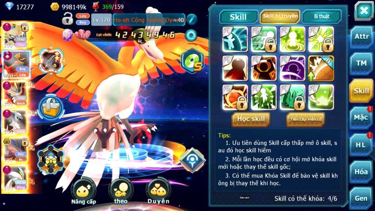 Mã : #TTS7071 - S1123 - BXH: 6 - V17 - Kiếm Khiên Dynamax Ho-oh CHD Arceus Thép Dnm Yvetal Unvoa Bá Chủ + WB Dnm