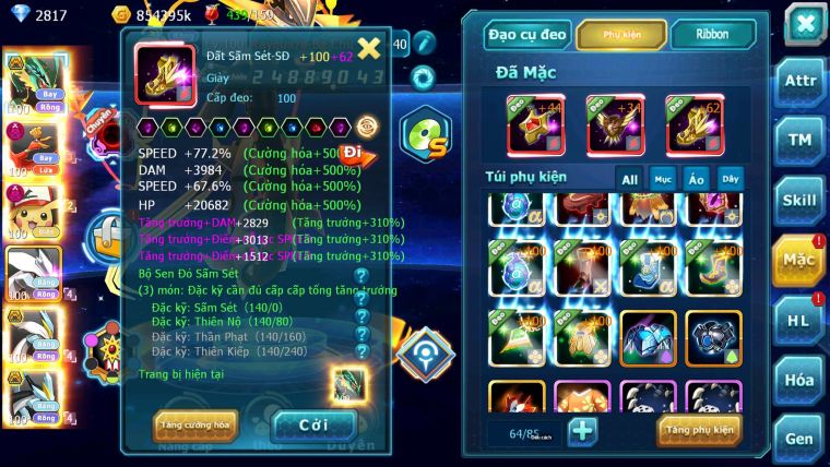 Mã : #TTS7075 - S34 - V12 - BXH:!7 - Rayquaza Bc Ho-oh Dnm Pikachu Dnm Unvoa WB bc nhiều Pet HT
