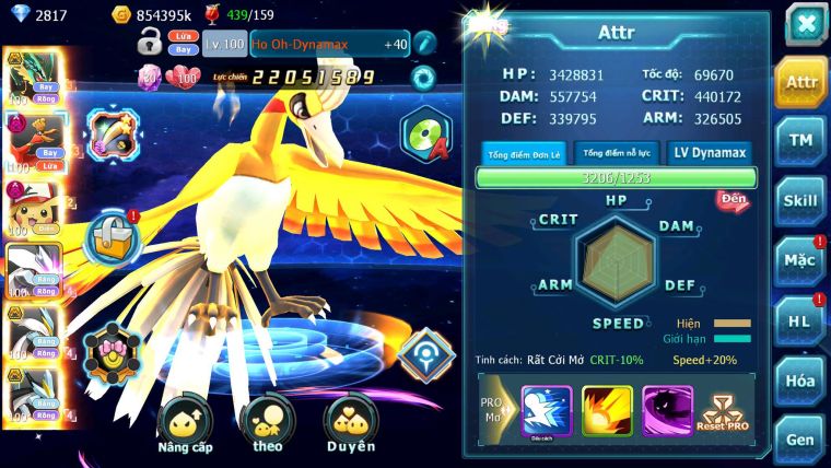 Mã : #TTS7075 - S34 - V12 - BXH:!7 - Rayquaza Bc Ho-oh Dnm Pikachu Dnm Unvoa WB bc nhiều Pet HT