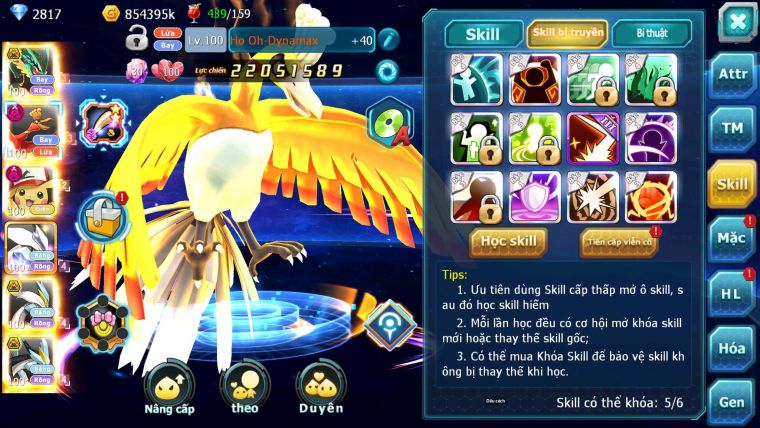 Mã : #TTS7075 - S34 - V12 - BXH:!7 - Rayquaza Bc Ho-oh Dnm Pikachu Dnm Unvoa WB bc nhiều Pet HT
