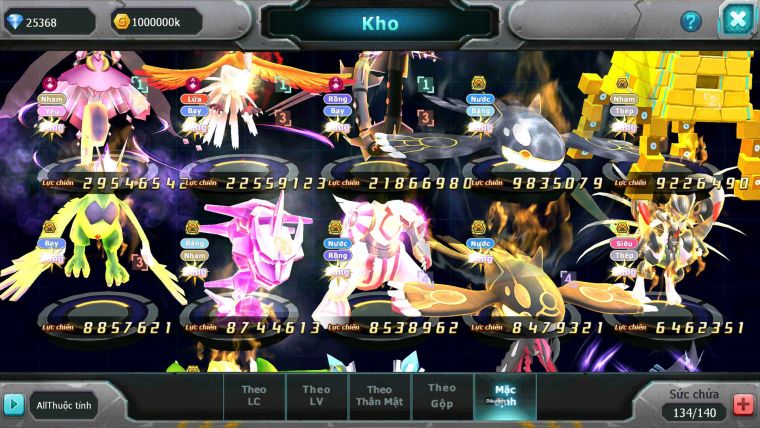 Mã : #TTS7074 - S1335 - V14 BXH : 8 - Diancie & Ho-Oh CHD Rayquaza Dnm Cặp Cá Bc Form 3 Team