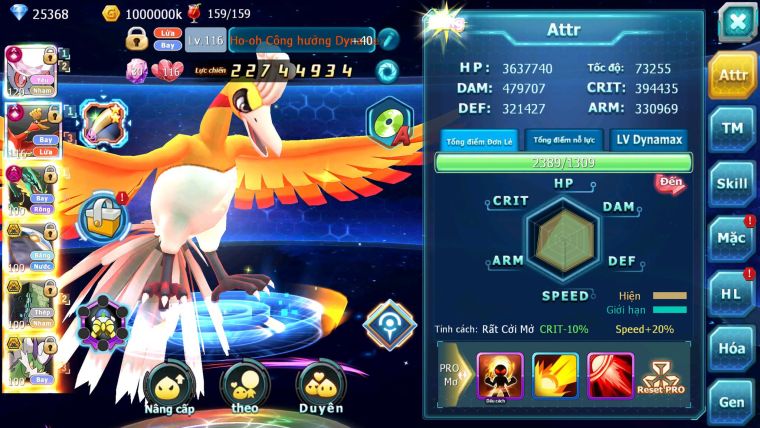 Mã : #TTS7074 - S1335 - V14 BXH : 8 - Diancie & Ho-Oh CHD Rayquaza Dnm Cặp Cá Bc Form 3 Team