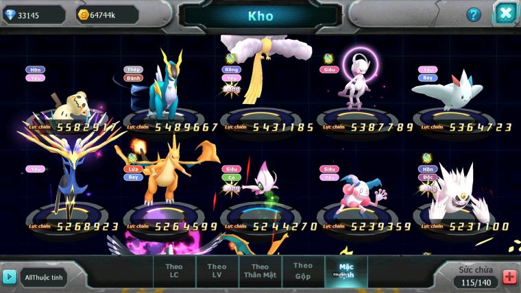 Mã : #TTS7073 - S1055 - V15 - BXH: 7 - 1875S - Black White Ho-oh Arou CHD Cặp Z Bá Chủ Nhiều Pet HT