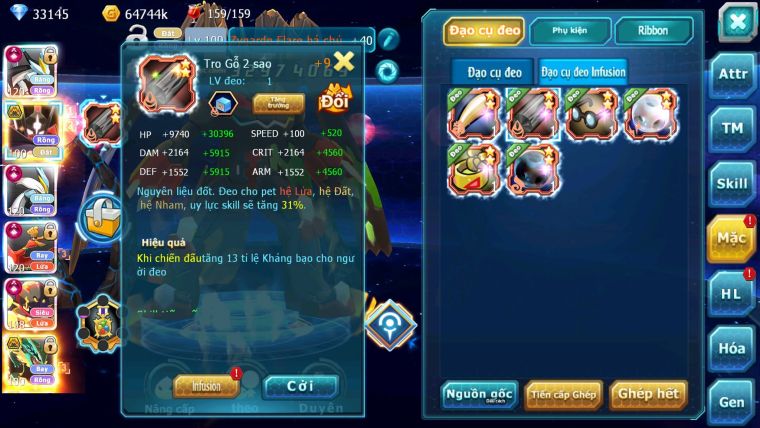 Mã : #TTS7073 - S1055 - V15 - BXH: 7 - 1875S - Black White Ho-oh Arou CHD Cặp Z Bá Chủ Nhiều Pet HT