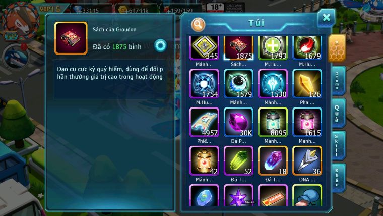 Mã : #TTS7073 - S1055 - V15 - BXH: 7 - 1875S - Black White Ho-oh Arou CHD Cặp Z Bá Chủ Nhiều Pet HT