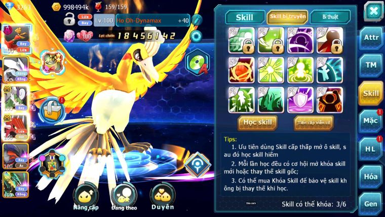 Mã : #TTS7072 - S1392 - V11 - Ho-oh Dnm Unvoa Thần Gio Bc Qvld Bc VTPL BC Lugia Bc Cặp Lati Bc