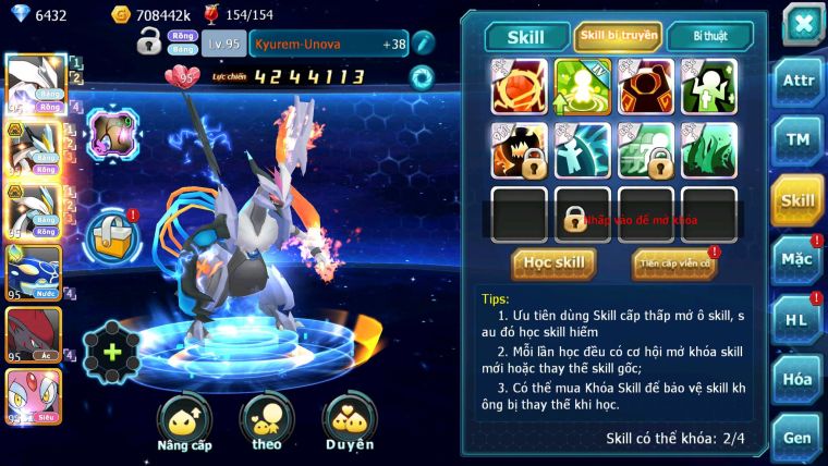 Mã : #TTS7082 - S1874 - V5 -BXH : 6 - Unvoa WB Bá Chủ Kyogre Zoroa Mes Jirachi Nhiều Pet HT