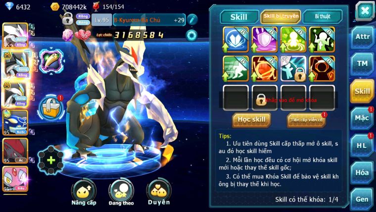 Mã : #TTS7082 - S1874 - V5 -BXH : 6 - Unvoa WB Bá Chủ Kyogre Zoroa Mes Jirachi Nhiều Pet HT