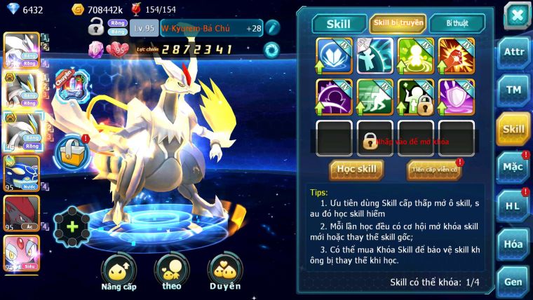 Mã : #TTS7082 - S1874 - V5 -BXH : 6 - Unvoa WB Bá Chủ Kyogre Zoroa Mes Jirachi Nhiều Pet HT