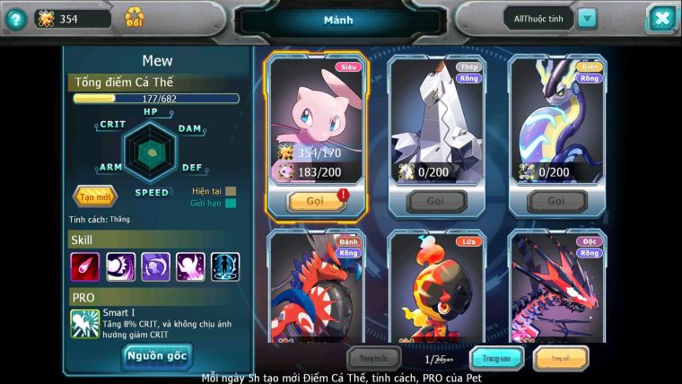 Mã : #TTS7090 - S1439 - BXH : 23 - V14 - 24K KC - Ho-oh CHD Miraidon Bc Yvetal Diancie WB Qvld Nhiều Pet BC
