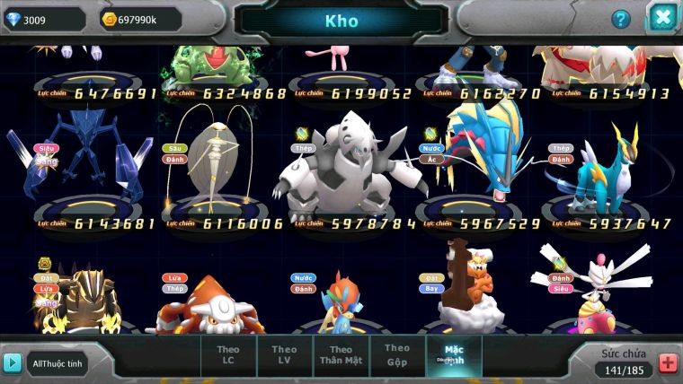 Mã : #TTS7089 - S1199 - V15 - BXH : 4 - Top4-5/C19 - 628S - Vua Kiếm Khiên Bá Chủ Arc Thép Dnm Tapu Bulu & Ho-oh CHD Full Dame