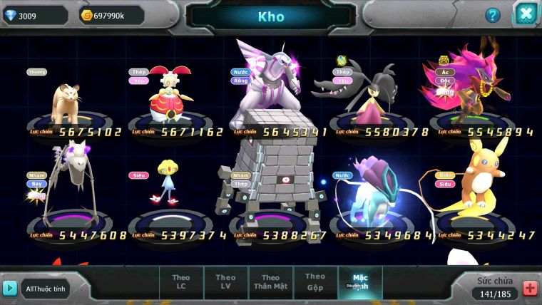 Mã : #TTS7089 - S1199 - V15 - BXH : 4 - Top4-5/C19 - 628S - Vua Kiếm Khiên Bá Chủ Arc Thép Dnm Tapu Bulu & Ho-oh CHD Full Dame