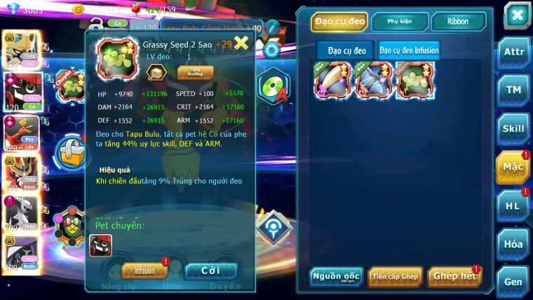 Mã : #TTS7089 - S1199 - V15 - BXH : 4 - Top4-5/C19 - 628S - Vua Kiếm Khiên Bá Chủ Arc Thép Dnm Tapu Bulu & Ho-oh CHD Full Dame