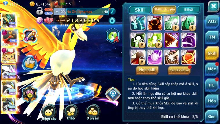 Mã : #TTS7098 - S34 - V12 - BXH : 17 - Rayquaza Bc Ho-oh Dnm Pikachu Dnm Unvoa WB Bc Z100 BC Nhiêu Pet Ht