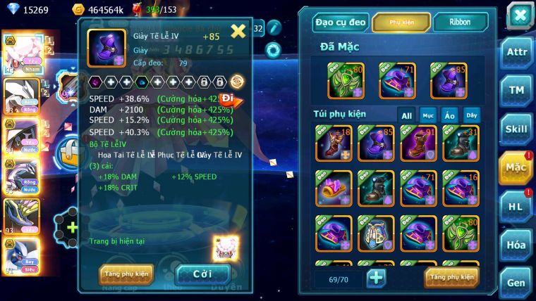 Mã : #TTS7096 - S1717 - V10 - 15K KC - Diancie Tapu fini Bc Fini Unvoa Lugia Palkia Bc Nhiều Pet HT