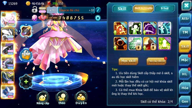 Mã : #TTS7096 - S1717 - V10 - 15K KC - Diancie Tapu fini Bc Fini Unvoa Lugia Palkia Bc Nhiều Pet HT