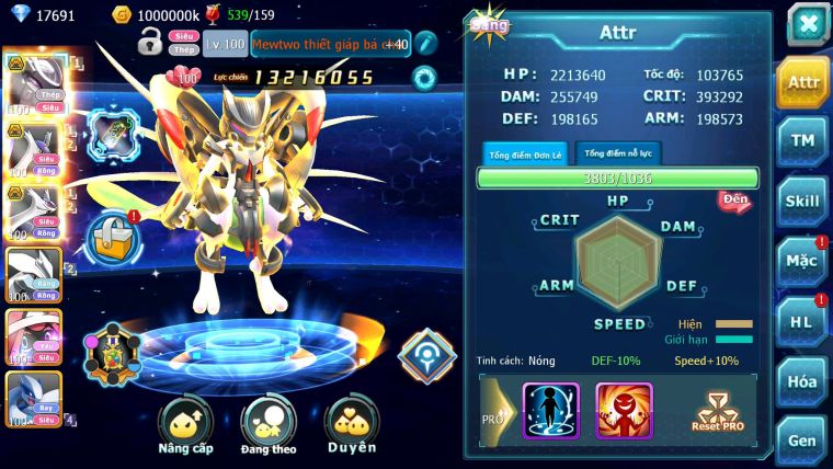 Mã : #TTS7094 - S1530 - V10 - Mew Giap Bá Chủ Cặp Lati bc Unvoa Nhiều Pet HT