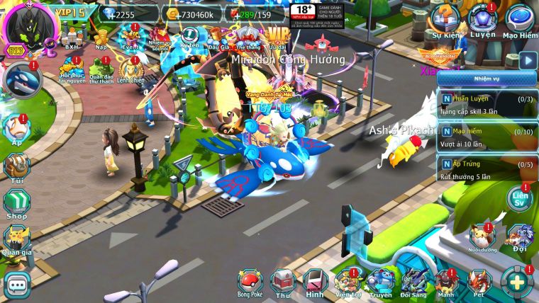 Mã : #TTS7103 - S804 - V15 -BXH: 3 - Top5-6/C13 - White Black Ho-oh Yvetal Max Rayquaza Dnm Nhiều Pet HT