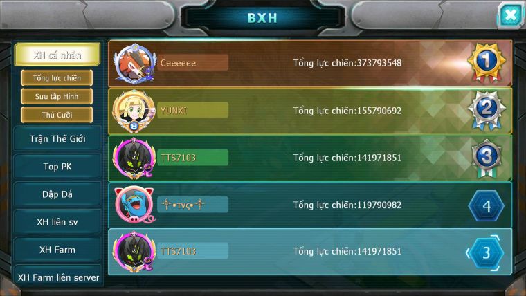 Mã : #TTS7103 - S804 - V15 -BXH: 3 - Top5-6/C13 - White Black Ho-oh Yvetal Max Rayquaza Dnm Nhiều Pet HT