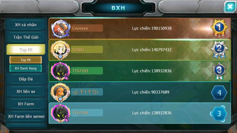 Mã : #TTS7103 - S804 - V15 -BXH: 3 - Top5-6/C13 - White Black Ho-oh Yvetal Max Rayquaza Dnm Nhiều Pet HT