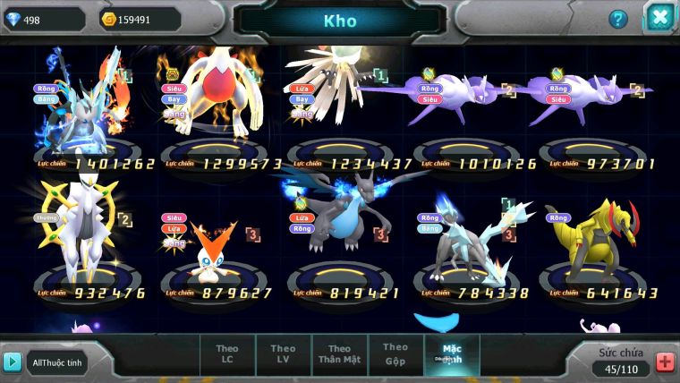 Mã : #TTS7100 - S1830 - 575S - Unvoa Lugia Bc Ho-oh Cặp Lati Bc