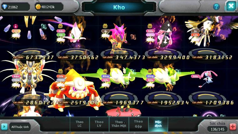 Mã : #TTS7112 - S1860 - V15 - BXH:7 - Sáng Thế Dynamax Celebi Bc Zoroa Bc Drak ho-oh Bc Cặp Lati bá chủ