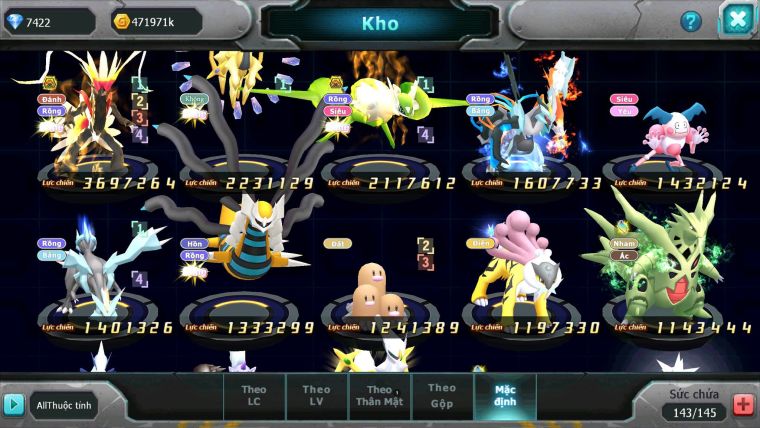 Mã : #TTS7111 - S1895 - V13 - BXH : 6 - Koraidon Bá Chủ - ST Lati Unvoa