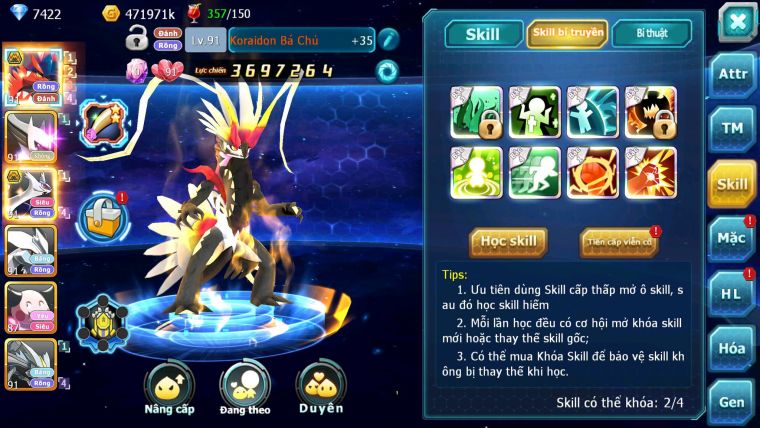 Mã : #TTS7111 - S1895 - V13 - BXH : 6 - Koraidon Bá Chủ - ST Lati Unvoa
