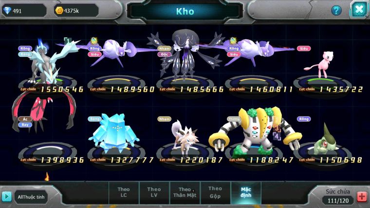 Mã : #TTS7108 - S1727 - V3 - Diancie Bc Tapu Fini Bc Unvoa Xerm Nhiều Pet HT