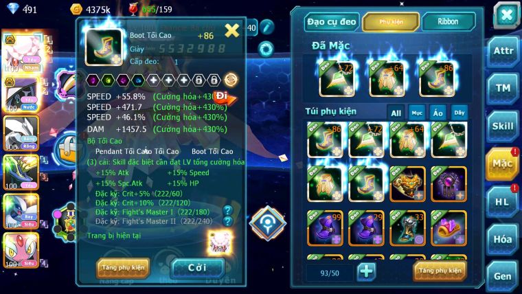 Mã : #TTS7108 - S1727 - V3 - Diancie Bc Tapu Fini Bc Unvoa Xerm Nhiều Pet HT